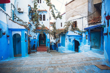 Wall Mural - Chefchaouen blue city of Morocco