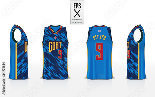 Download Basketball uniform template design for basketball club ...