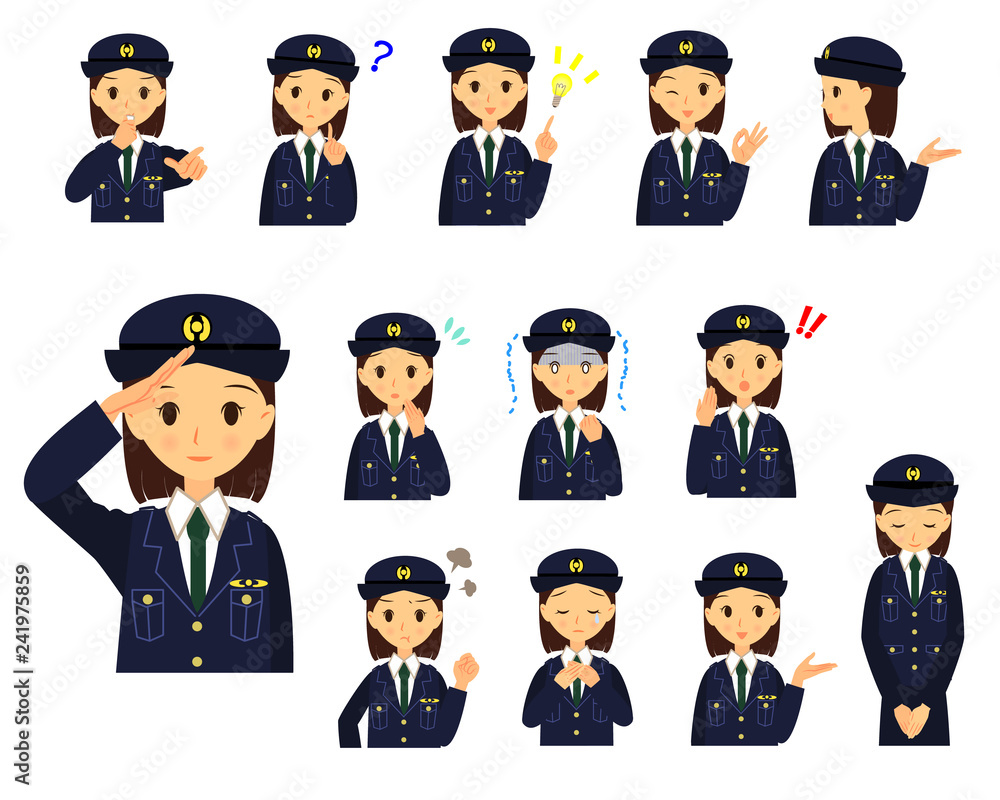警察官女性色々な表情とポーズセット上半身 Buy This Stock Vector And Explore Similar Vectors At Adobe Stock Adobe Stock 警察官女性色々な表情とポーズセット上半身 Buy This Stock Vector And Explore Similar Vectors At Adobe Stock Adobe Stock