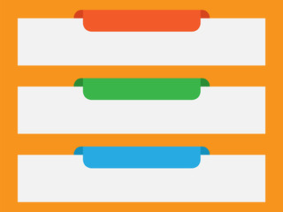 Wall Mural - Infographic banners vector. Labels with steps vector set.