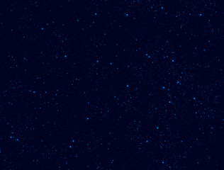 Wall Mural - blue stars in space background