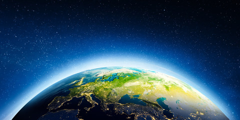Wall Mural - europe from space