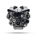 Fototapeta  - Car engine. Concept of modern car engine isolated ,  parts  / components detailed.