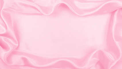 Wall Mural - Smooth elegant pink silk or satin texture as wedding background. Luxurious valentine day background design