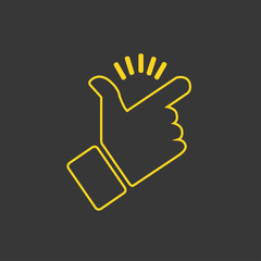 Wall Mural - Hand cursor click icon symbol