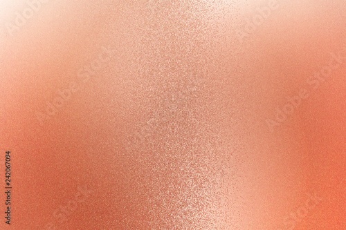 Fotografía Texture of reflection on rough red metallic wall, abstract background