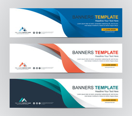abstract web banner design background or header templates
