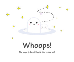 Fototapete - Error 404 page not found concept illustration, webpage banner, search result message.404 Symbol on computer screen - Page not found