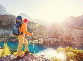 Poster - Hike in Fann mountains