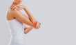 © Studio Romantic - Pain, injury in the elbow joint.