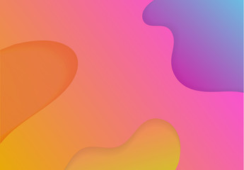 Fototapete - abstract flat design curve gradient background vector