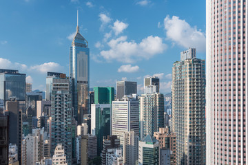 Aufkleber - Skyline of midtown of Hong Kong city