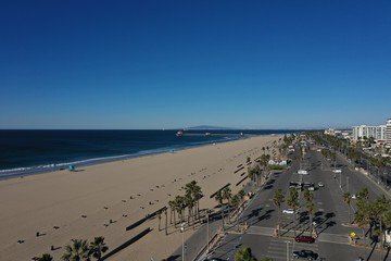 Wall Mural - huntington beach from above