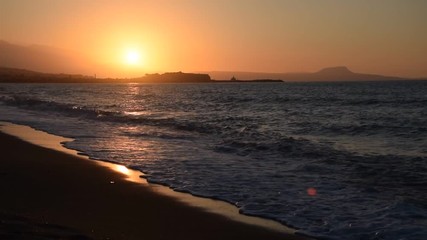 Poster - Abend bei Rethymnon, Kreta