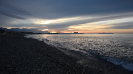 Poster - Abend bei Rethymnon, Kreta