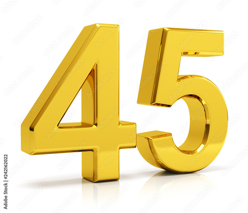 Number 45 Stock Illustration | Adobe Stock