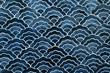 canvas print picture - background of japanese style wave pattern teture