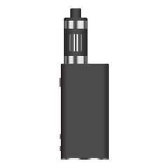 Sticker - Smoking vape icon. Realistic illustration of smoking vape vector icon for web design