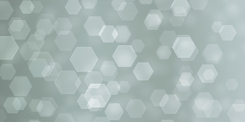 Abstract hexagonal bokeh background