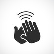 Clapping hands applause vector icon