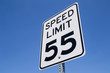 © EJRodriquez - The fifty-five miles per hour street sign in the California sun.