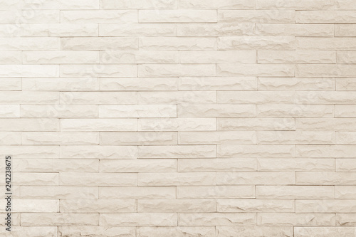 Seamless Cream Pattern Of Decorative Brick Sandstone Wall Surface