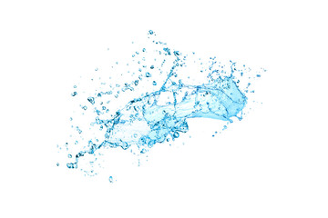 Wall Mural - Water Splash isolated on white background