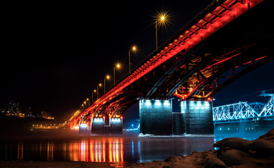 Wall Mural - bridge in lights