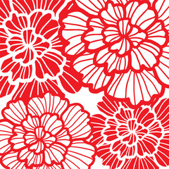 Asia Chinese new year style flower pattern