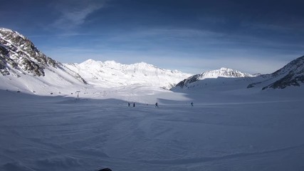 Poster - Winter time in Alps and Stubaier Gletscher