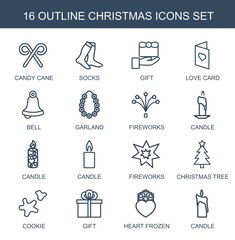 Poster - 16 christmas icons