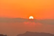 Morning Sunrise Over Annapurna Mountain Range from Sarangkot Hill in Nepal