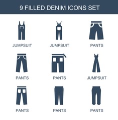 Sticker - denim icons