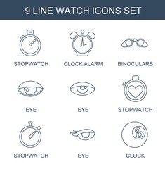 Wall Mural - watch icons