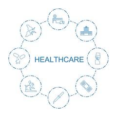 Wall Mural - healthcare icons