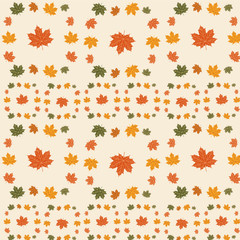 Wall Mural - maple leaves seamless  pattern