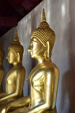 Golden Buddha Statue In  Phitsanulok  Thailand