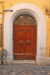 Canvas Print - Italy, Ravenna old medieval door