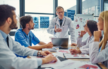 Group of doctors in clinic