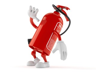 Sticker - Fire extinguisher character looking up