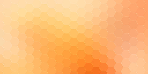 Wall Mural - Abstract hexagonal background. Vector geometric background with hexagons and gradient effect. Bright color vector background illustration.