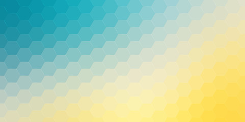 Wall Mural - Abstract hexagonal background. Vector geometric background with hexagons and gradient effect. Bright color vector background illustration.