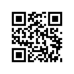 QR code. Abstract Vector modern bar code sample for smartphone scanning isolated on white background. Data encryption