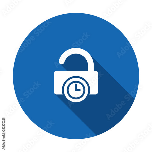 Fotografie, Obraz Delay lock padlock password protection secure time icon
