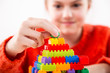 © doroguzenda - Układanie klocków. Terapia dłoni.  Ćwiczenia na sprawność ruchową ręki i palców.