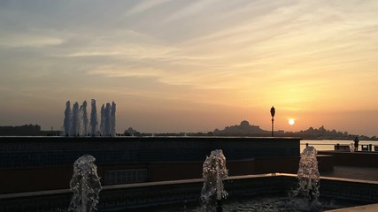 Wall Mural - Sunset in Abu Dhabi, UAE