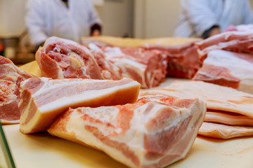 Wall Mural - Selection of quality meat at a butcher shop