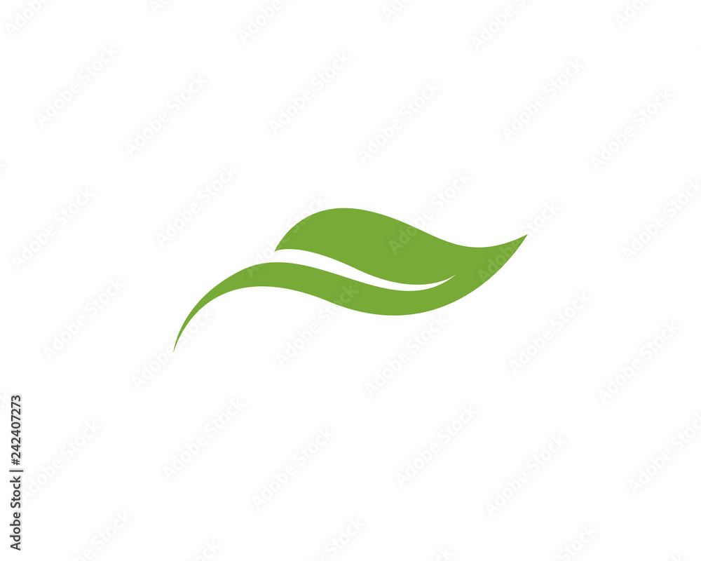 green leaf ecology nature element vector icon - obrazy, fototapety, plakaty 