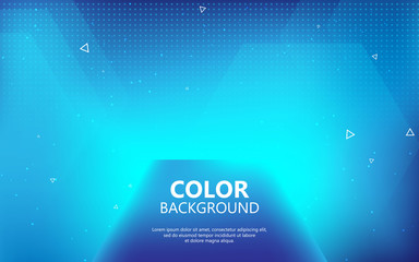 Blurred bright colors background. Colorful gradient concept with polygon and geometric shape. Futuristic banner, poster design template.