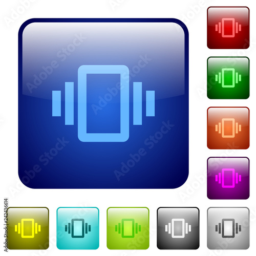 Fotografie, Obraz Smartphone vibration color square buttons